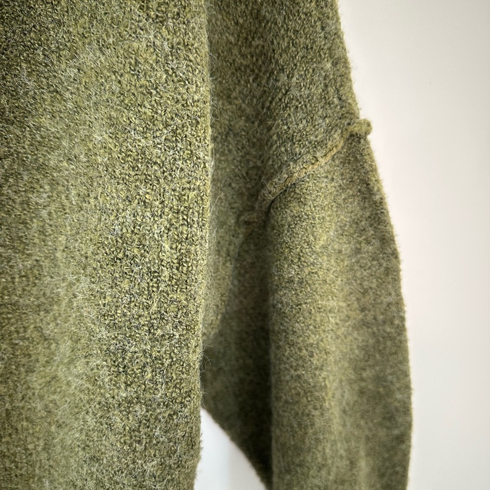 JONDIE green cardigan sweater with buttons and long sleeves. Super cozy. Small - Picture 3 of 6